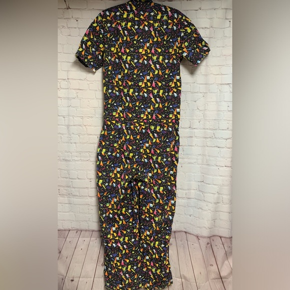 NEW Vintage Zesties Retro Confetti Pant Jumpsuit Size L - Picture 7 of 8